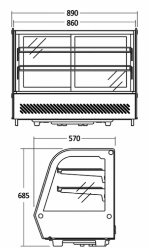 Kodumasinad | Lauapealne vitriinkülmik Scandomestic RTW160 | Tehnomaan