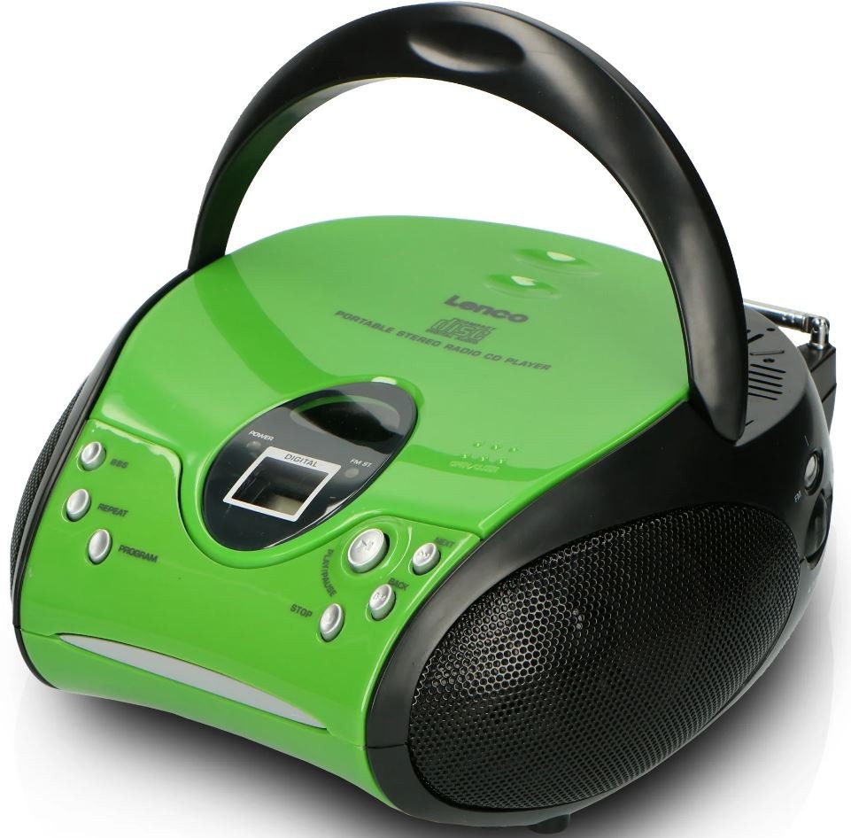 Kodumasinad | CD-raadio Lenco SCD24GB, roheline/must | Tehnomaan