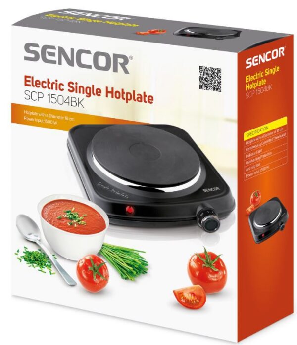 Kodumasinad | Lauapliit 1 plaadiga Sencor SCP1504BKEUE4 must | Tehnomaan