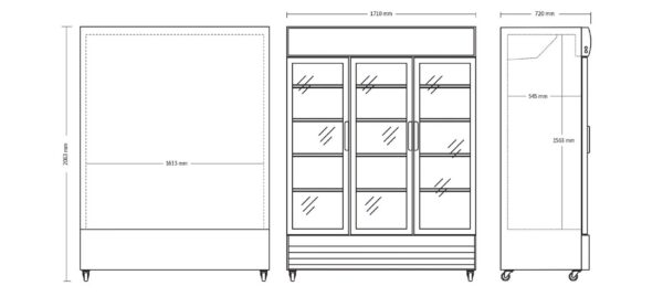Kodumasinad | Vitriinkülmik Scandomestic SD1502HE | Tehnomaan