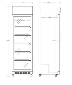 Kodumasinad | Vitriinkülmik Scandomestic SD420E | Tehnomaan