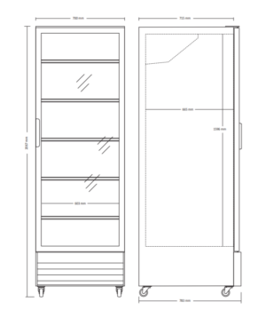 Kodumasinad | Vitriinkülmik Scandomestic SD726BE | Tehnomaan