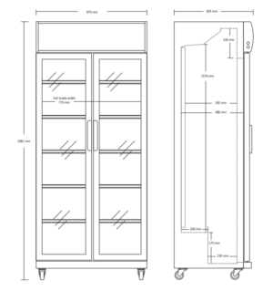 Kodumasinad | Vitriinkülmik Scandomestic SD881HE | Tehnomaan