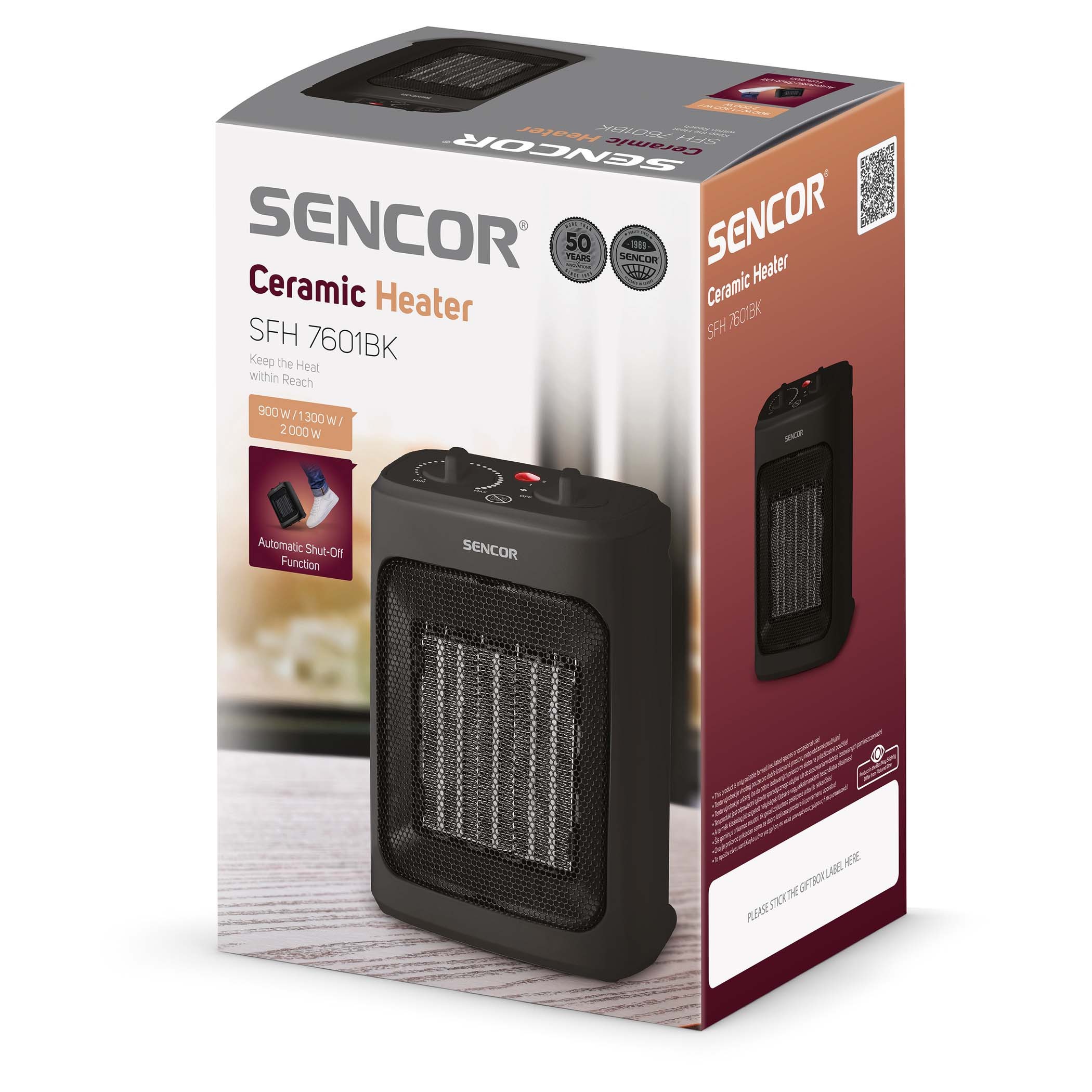 Kodumasinad | Keraamiline kütteseade Sencor SFH7601BK | Tehnomaan