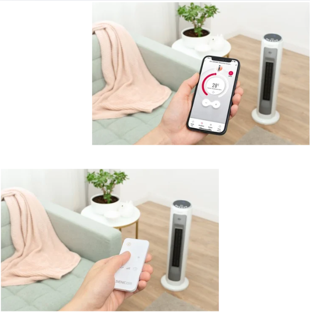 Kodumasinad | Keraamiline kütteseade WiFi-ga Sencor SFH 8994WH valge | Tehnomaan