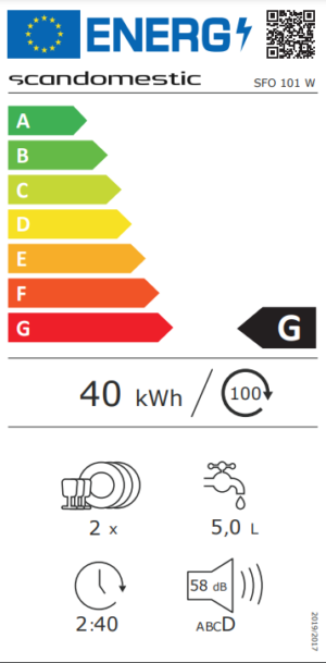 Kodumasinad | Lauapealne nõudepesumasin Scandomestic SFO101W | Tehnomaan