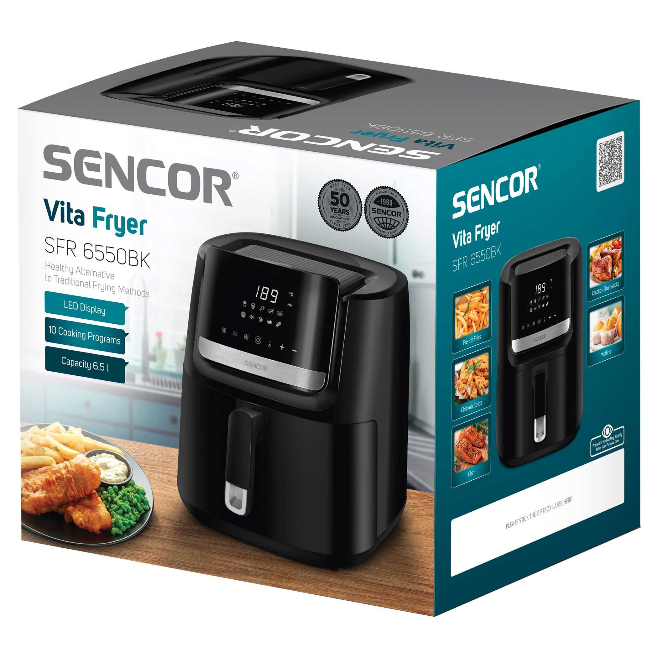 Kodumasinad | Kuumaõhufritüür Sencor SFR6550BK, must | Tehnomaan
