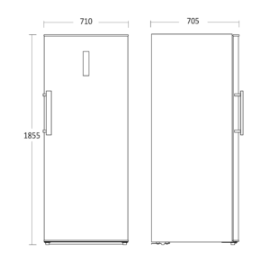 Kodumasinad | Sügavkülmik Scandomestic SFS381W valge | Tehnomaan