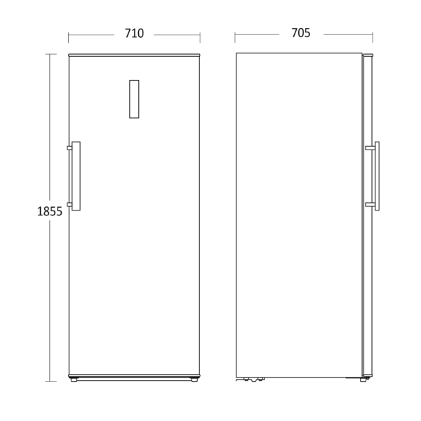 Kodumasinad | Sügavkülmik Scandomestic SFS381W valge | Tehnomaan