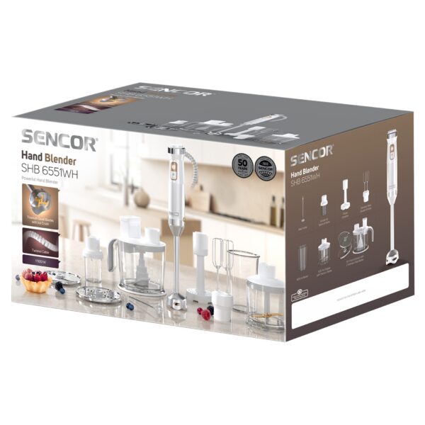 Kodumasinad | Saumikser tarvikutega Sencor SHB6551WH, valge | Tehnomaan