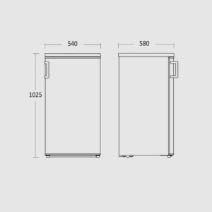 Kodumasinad | Külmik Scandomestic SKB182W | Tehnomaan