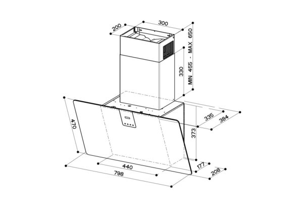 Kodumasinad | Õhupuhastaja Faber Soft Edge A80 must | Tehnomaan