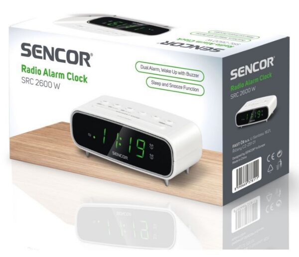 Kodumasinad | Kellraadio Sencor SRC2600W, valge | Tehnomaan