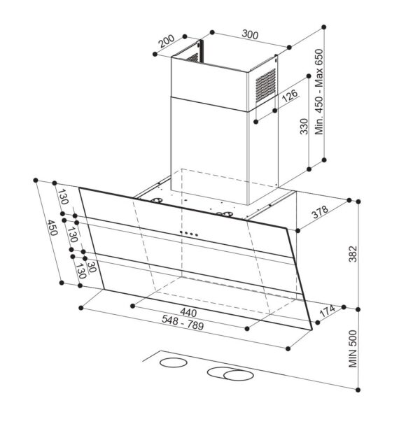 Kodumasinad | Õhupuhastaja Faber Steelmax EV8 BK/X A80 | Tehnomaan