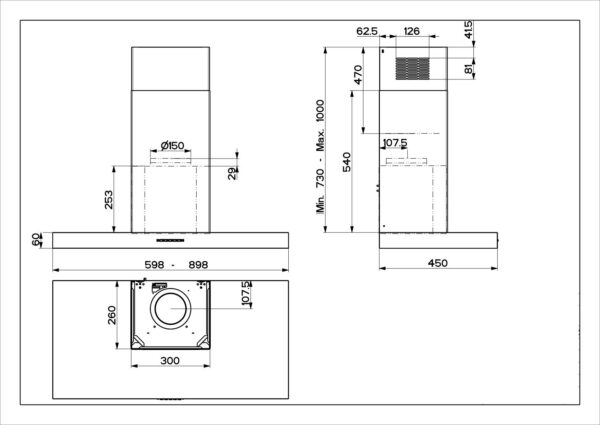 Kodumasinad | Õhupuhastaja välise mootori juhtimisega Faber Stilo X A60 NG RB | Tehnomaan