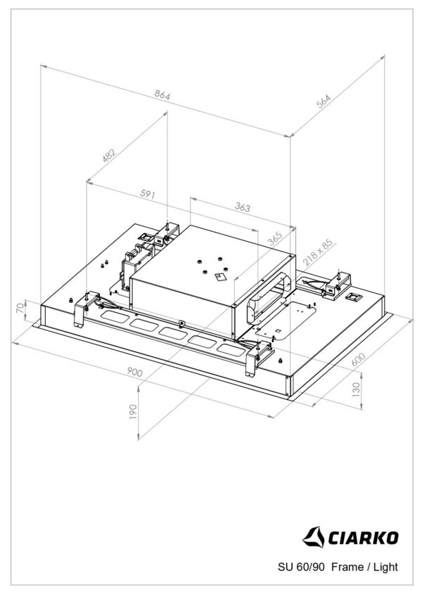 Kodumasinad | Õhupuhastaja Ciarko Design SU Frame valge | Tehnomaan