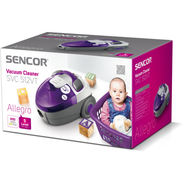 Kodumasinad | Tolmuimeja Sencor SVC512VTEUE2,lilla | Tehnomaan