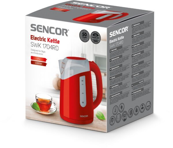 Kodumasinad | Veekeetja Sencor SWK1704RD, punane | Tehnomaan