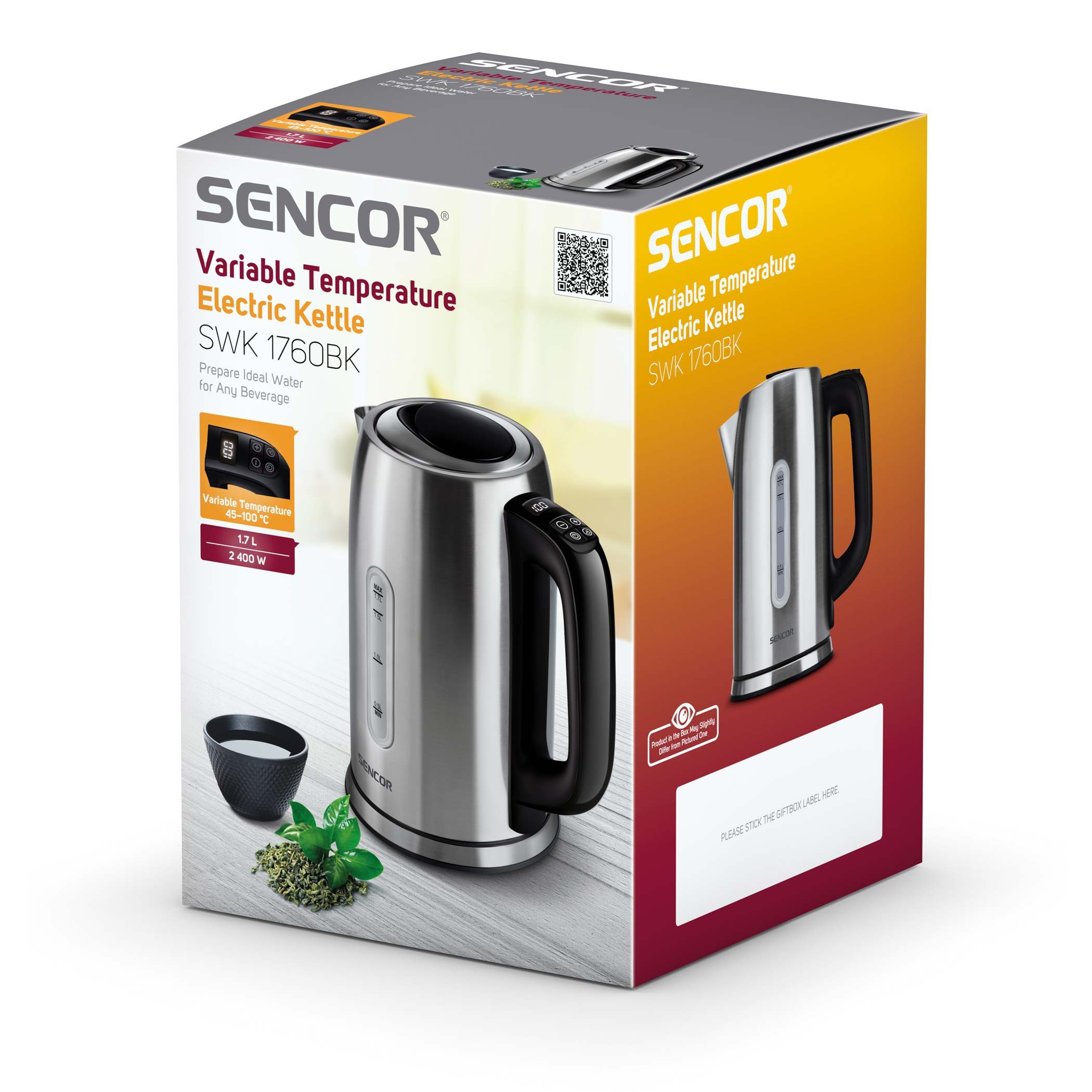 Kodumasinad | Veekeetja temperatuuri valikuga Sencor SWK1760BK | Tehnomaan