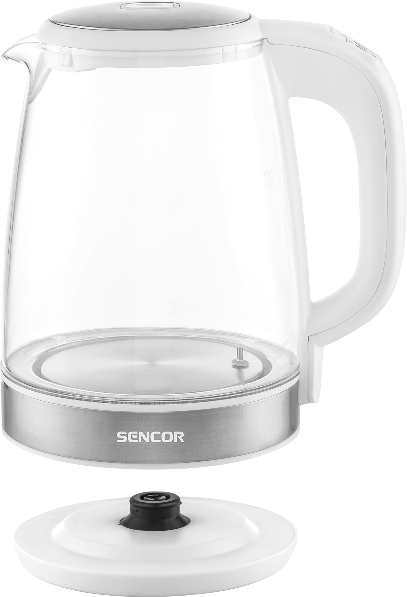 Kodumasinad | Klaaskorpusega veekeetja Sencor SWK2190WH, valge | Tehnomaan