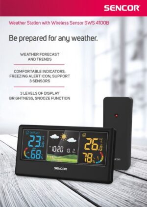 Kodumasinad | Väline andur ilmajaamale SWS4100B Sencor, SWSTH4100B | Tehnomaan