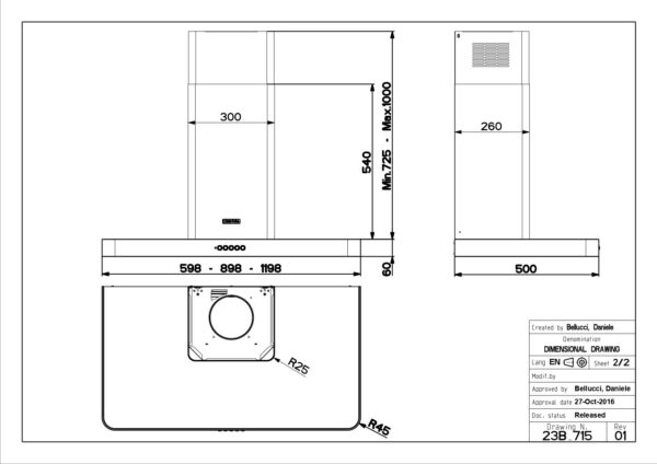 Kodumasinad | Õhupuhastaja Faber T-Light WH matt 90 | Tehnomaan