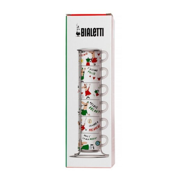 Kodumasinad | Tasside 6 osaline komplekt hoidikuga Bialetti  Espresso TAZZ202, värviline | Tehnomaan