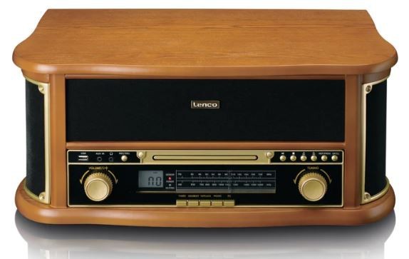 Kodumasinad | Retro-muusikakeskus vinüülplaadi- ja kassetimängijaga Lenco TCD2551WD | Tehnomaan