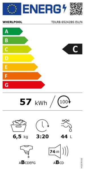 Kodumasinad | Pealtlaetav pesumasin Whirlpool TDLRB65242BSEUN | Tehnomaan