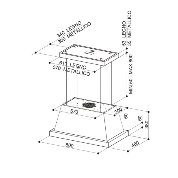 Kodumasinad | Õhupuhastaja Faber THEA ISOLA EV8 DG MATT F80 SC | Tehnomaan