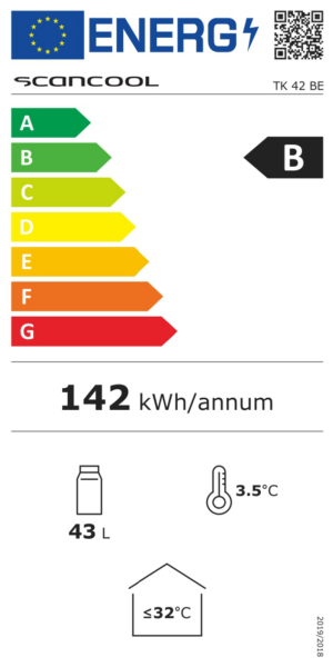Kodumasinad | Tünn-külmik Scandomestic TK42BE, must | Tehnomaan