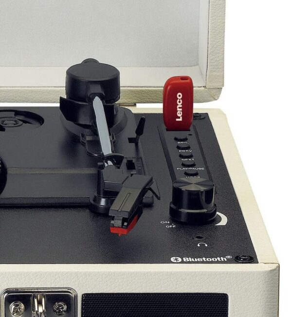 Kodumasinad | Vinüülplaadimängija kohvris Lenco TT115CR, kreem | Tehnomaan