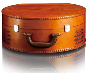 Kodumasinad | Vinüülplaadimängija kohvris, retro Lenco TT34, pruun | Tehnomaan