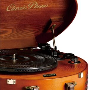 Kodumasinad | Vinüülplaadimängija kohvris, retro Lenco TT34, pruun | Tehnomaan