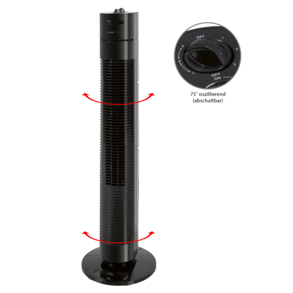 Kodumasinad | Tornventilaator 78cm Clatronic TVL3770, must | Tehnomaan