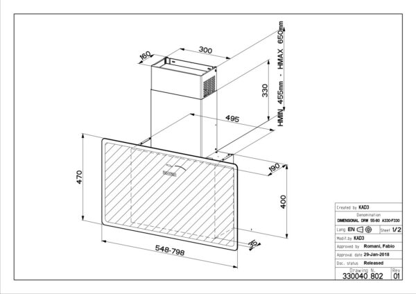 Kodumasinad | Õhupuhastaja Faber V-AIR FLAT | Tehnomaan
