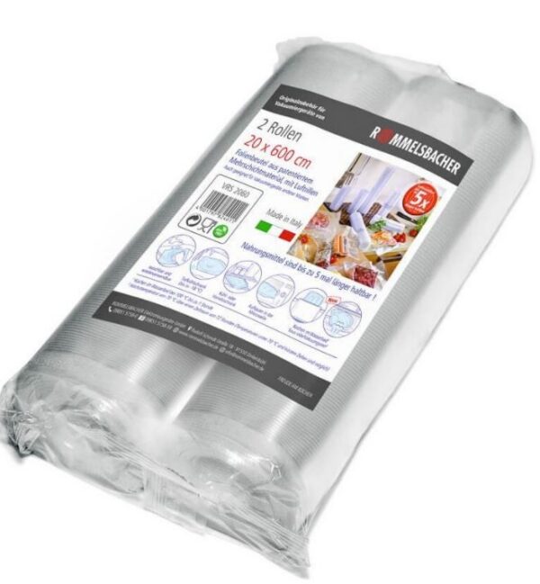 Kodumasinad | Vakumeerimiskile Rommelsbacher 20 x 600 cm, 2 rulli | Tehnomaan