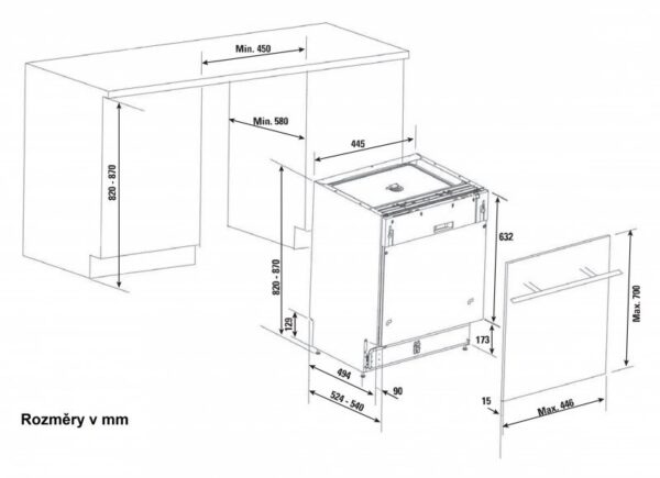 Kodumasinad | Integreeritav nõudepesumasin Brandt VS1010J | Tehnomaan