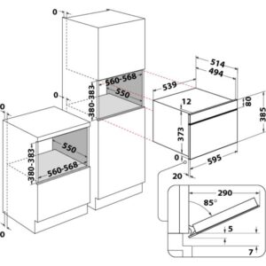 Kodumasinad | Integreeritav mikrolaineahi Whirlpool W9MD260BSS | Tehnomaan