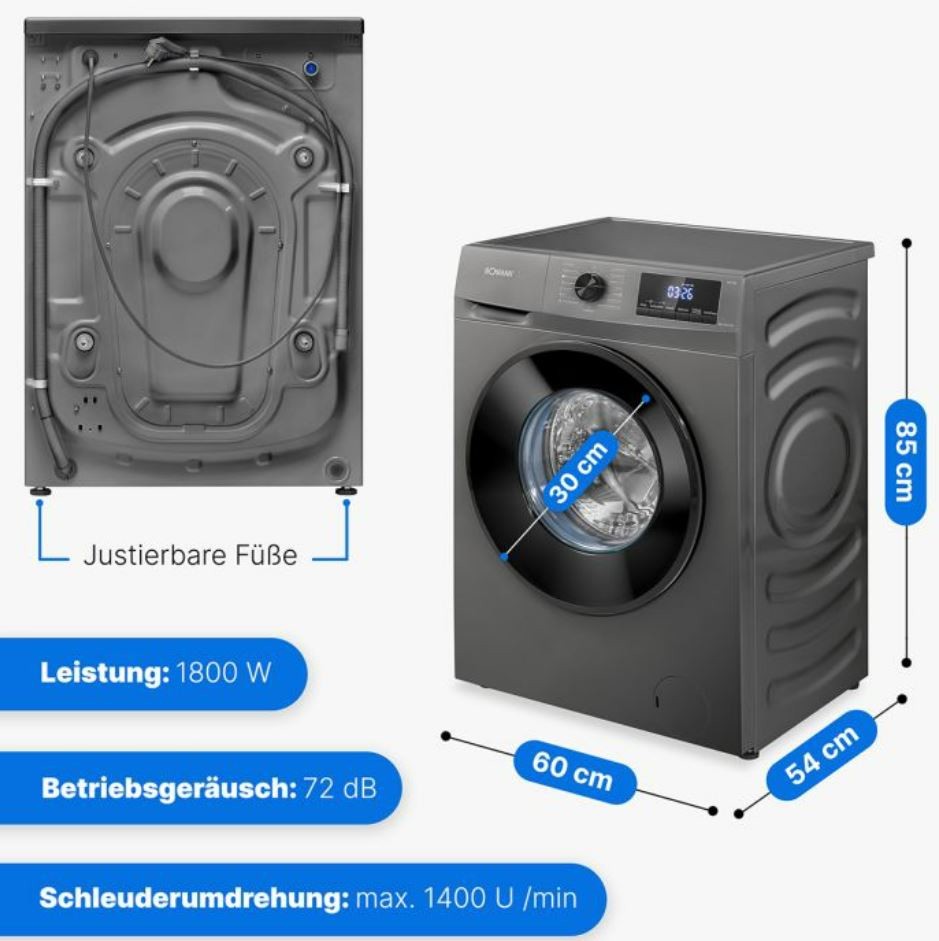 Kodumasinad | Pesumasin Bomann WA7185T | Tehnomaan