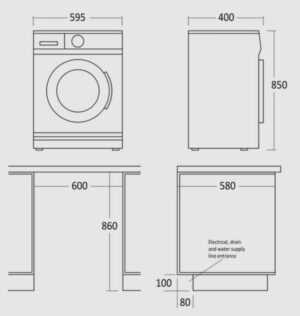 Kodumasinad | Pesumasin Scandomestic WAH1506W | Tehnomaan