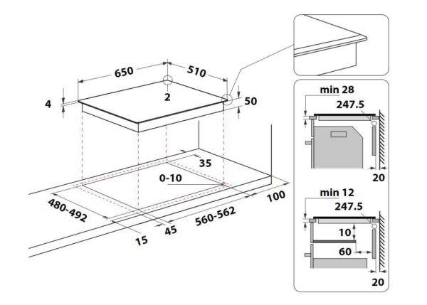 Kodumasinad | Induktsioonplaat Whirlpool Kitchen Only WFS4665CPBF | Tehnomaan