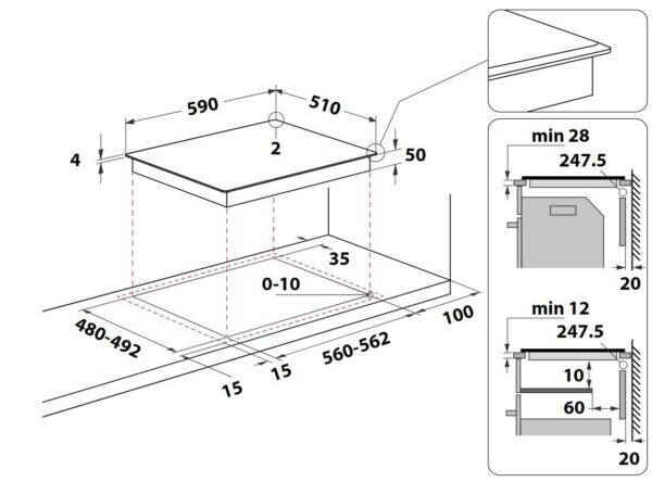 Kodumasinad | Induktsioonplaat Whirlpool WFS5060CPBF | Tehnomaan