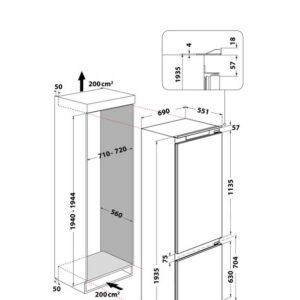 Kodumasinad | Integreeritav külmik Whirlpool WHSP70T232P | Tehnomaan