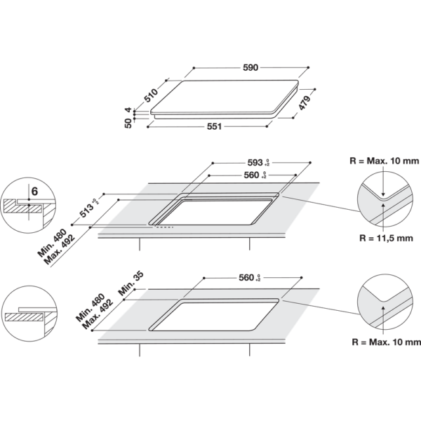 Kodumasinad | Induktsioonplaat Whirlpool WLB4560NEW | Tehnomaan