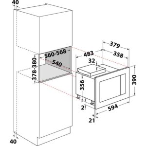 Kodumasinad | Integreeritav mikrolaineahi Whirlpool WMF250G | Tehnomaan