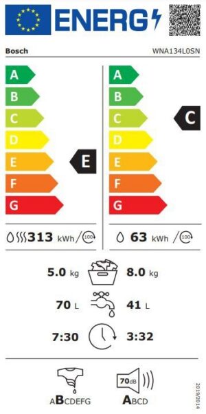 Kodumasinad | Kuivatiga pesumasin Bosch WNA134L0SN | Tehnomaan