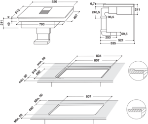 Kodumasinad | Induktsioonpliidiplaat koos õhupuhastajaga Whirlpool Kitchen Only WVH92K1 | Tehnomaan