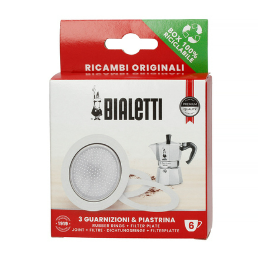 Kodumasinad | 3 tihendit + filter Bialetti Moka Express 6 tassi 0800034 | Tehnomaan