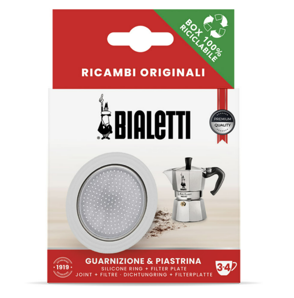 Kodumasinad | 1 silikoontihend + filter Bialetti Moka 3/4 tassi 0800039 | Tehnomaan